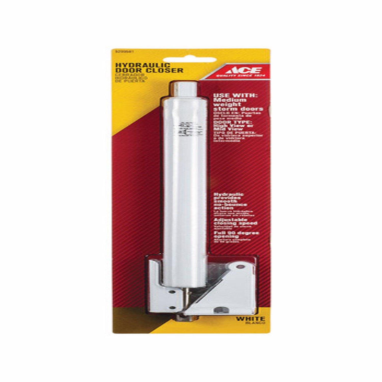 Ace Aluminum Aluminum Hydraulic Screen/Storm Door Closer - 02-3810-137 - Door Hardware  sku 02-3810-137