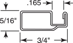 Prime-Line Aluminum .020 in. W X 146 in. L Screen Frame 1 pk