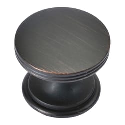 Hickory Hardware American Diner Modern Round Cabinet Knob 1-3/8 in. D 1-1/8 in. Vintage Bronze 1 pk