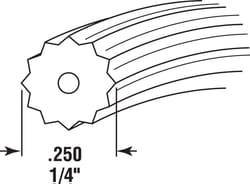 Prime-Line 0.25 in. D X 300 in. L Screen Spline