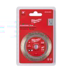 Milwaukee 3 in. D X 3/8 in. Diamond Tile Blade 1 pc