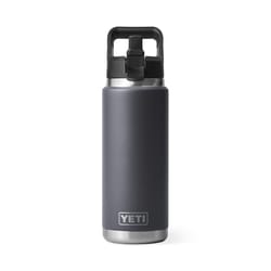 YETI Rambler 26 oz Charcoal BPA Free Bottle with Straw Cap