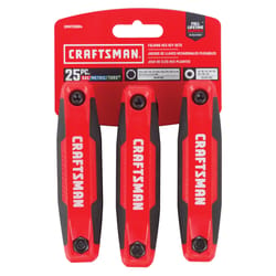 Craftsman Metric and SAE Fold-Up Hex Key Set 24 pc