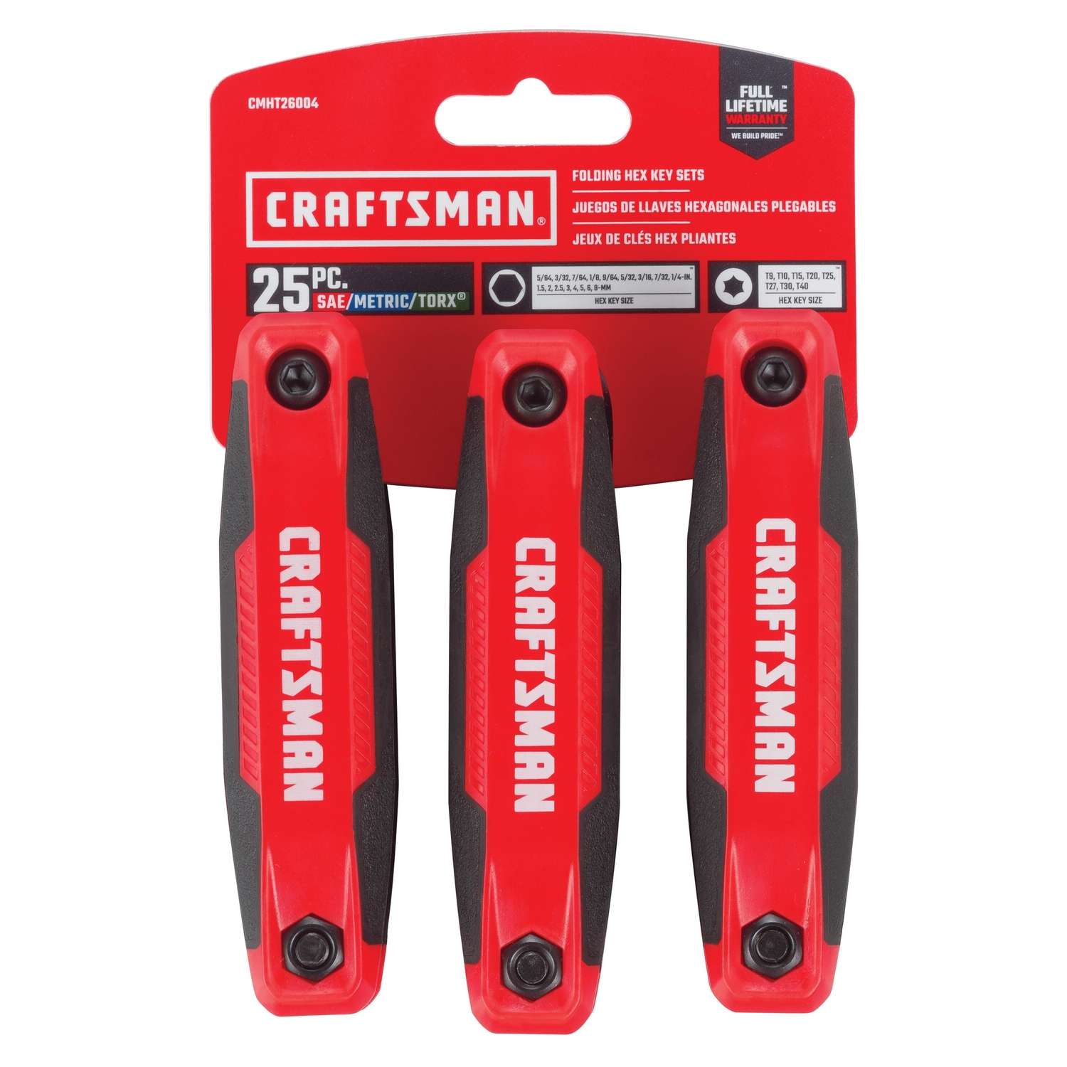 Craftsman SAE Fold-Up Hex Key Set, 9 pc