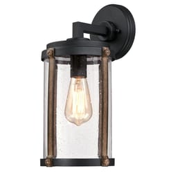 Westinghouse Armin Switch Incandescent Textured Black Outdoor Light Fixture Hardwired