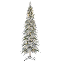 Glitzhome 9 ft. Pencil LED 470 ct Spruce Christmas Tree