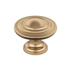 Amerock Inspirations Casual Round Cabinet Knob 1-5/16 in. D 1 in. Champagne Bronze 1 pk