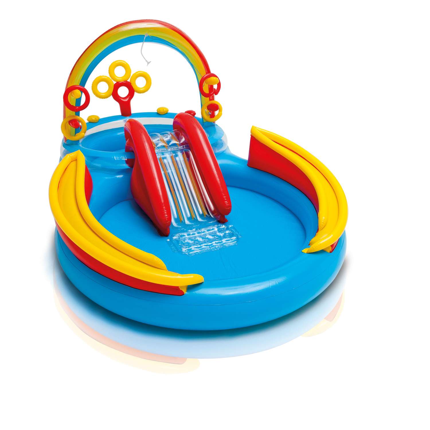 Intex Multicolored Vinyl Inflatable Pool Rainbow Ring Play Center Ace Hardware