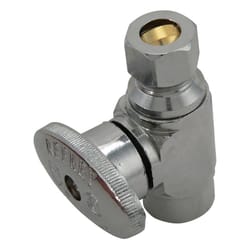 Keeney 1/2 in. Sweat X 3/8 in. Compression Brass Straight Valve