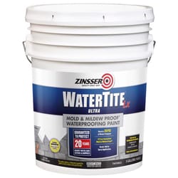 Zinsser WaterTite-LX White Water-Based Styrene Acrylic Copolymer Waterproofing Paint 5 gal