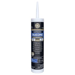 GE Supreme Clear Silicone Window and Door Sealant 10.1 oz
