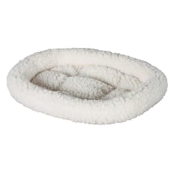 Petmate White Poly Cotton Pet Bed 2 in. H X 18 in. W X 16 in. L