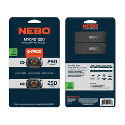NEBO Mycro 250 lm Black/Gray LED Head Lamp