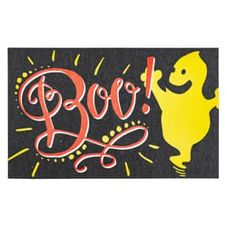 Modern Mat 20 in. W X 32 in. L Multi-Color Boo Polyester Door Mat