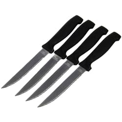 Chef Craft 4.5 in. L Stainless Steel Steak Knife Set 4 pc