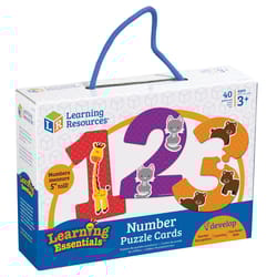 Learning Resources Number Puzzle Cards Multicolored 40 pc