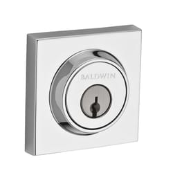 Baldwin Reserve Polished Chrome Brass Single Cylinder Deadbolt