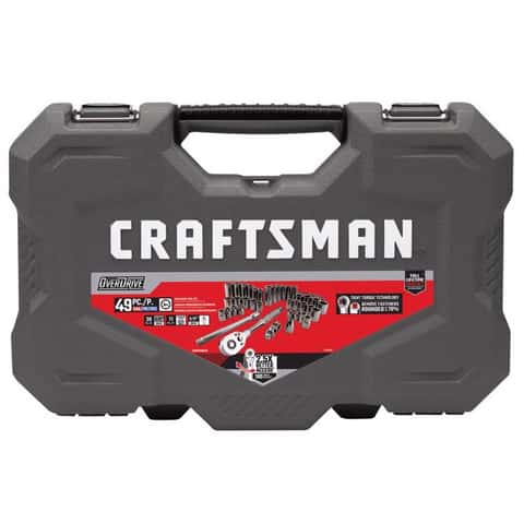 Craftsman OVERDRIVE 49-Piece Mechanic's Tool Set - Metric/SAE, 3/8 in. Drive