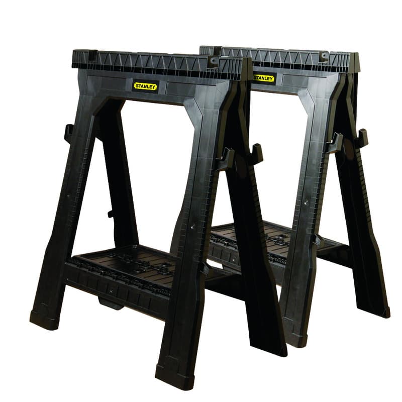 Stanley 33 in. H X 27 in. W X 4 in. D Folding Sawhorse 1000 lb. cap. 2 pc Mfr 060864R Ace Hardware