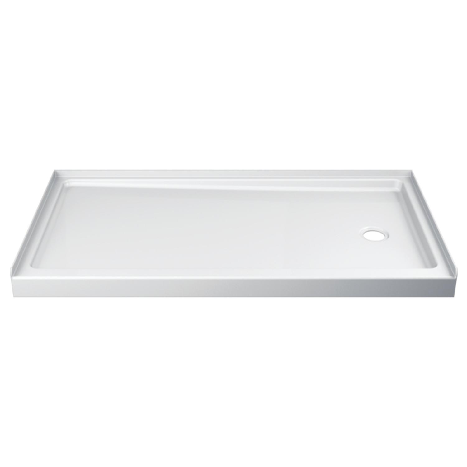 Delta Hycroft 4.5 in. H X 32 in. W X 60 in. L White Shower Base -  B78513-6032R-WH