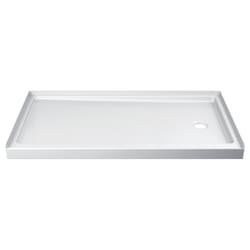 Delta Hycroft 4.5 in. H X 32 in. W X 60 in. L White Shower Base