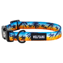 Wolfgang Multicolored Sunset palms Polyester Dog Adjustable Collar Large