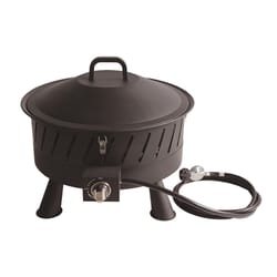 Living Accents 22 in. W Steel Round Propane Fire Pit