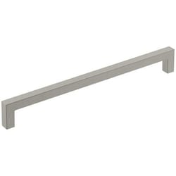 Amerock Monument Contemporary Rectangle Cabinet Pull 8-13/16 in. Satin Nickel 1 pk