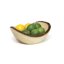 Lipper International 8.5 oz Acacia Wood Rustic Bark Serving Bowl 1 pk