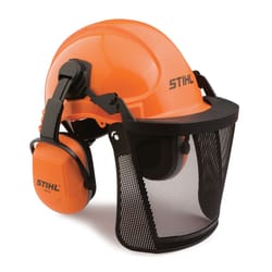 STIHL Hellfire Orange Black Frame Safety Glasses with Silver Mirror Lenses  - Carr Hardware