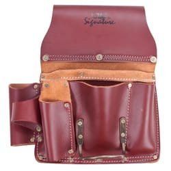 CLC Signature Elite 11 pocket Leather Tool Pouch Brown