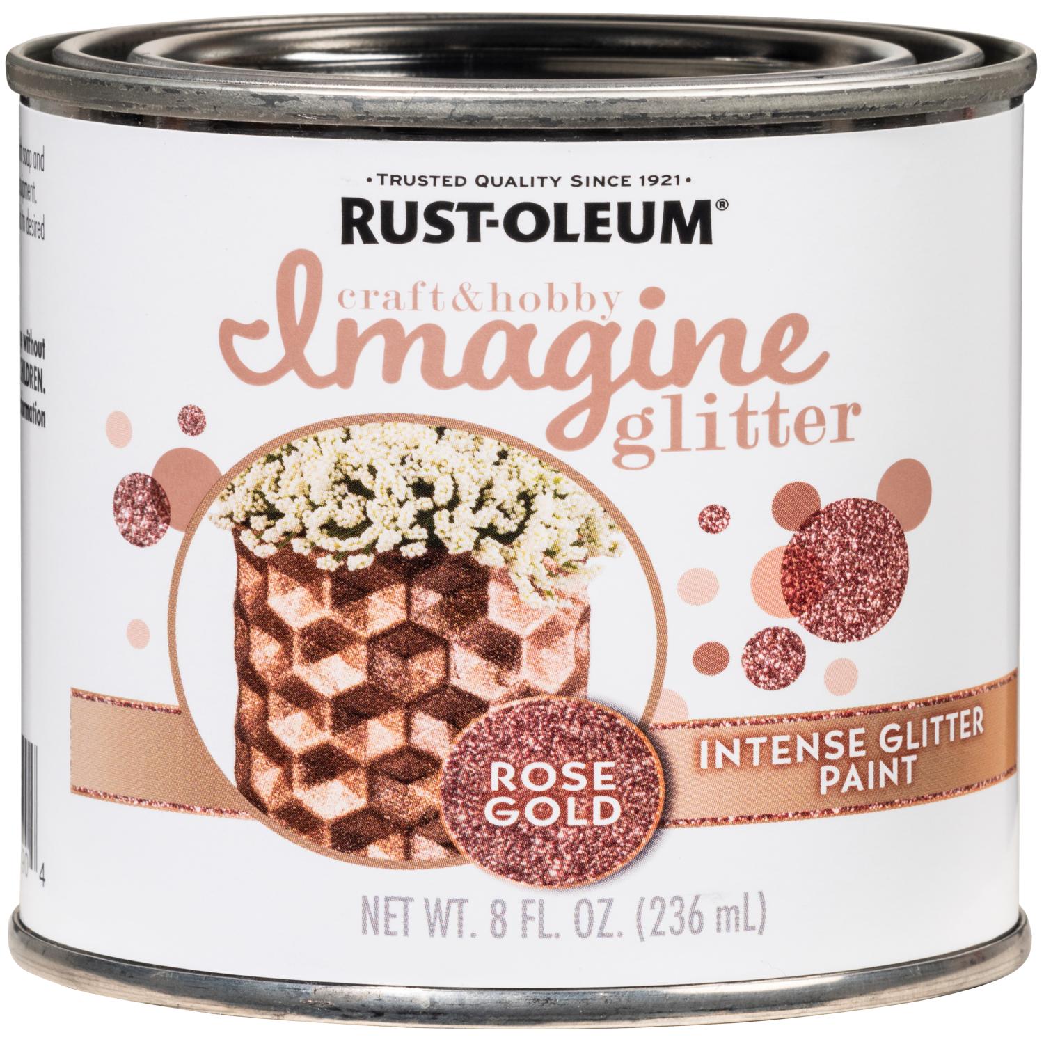 Rust-Oleum Imagine Glitter Rose Gold Spray Paint 10.25 oz - Ace Hardware