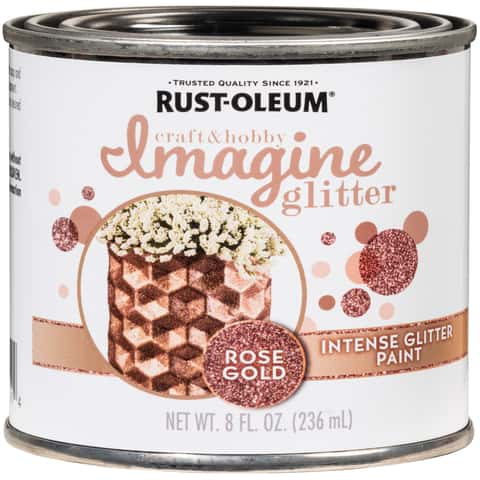 Rust Oleum Glitter Paint, 28 oz / Rose Gold