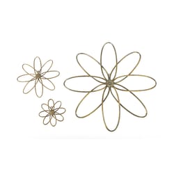 Tripar 24.75 in. H X 1.375 in. L Antiqued Gold Metal Wall Decor