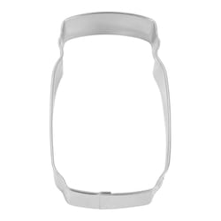 R&M International Corp International Corp 4 in. L Mason Jar Cookie Cutter Silver 1 pc