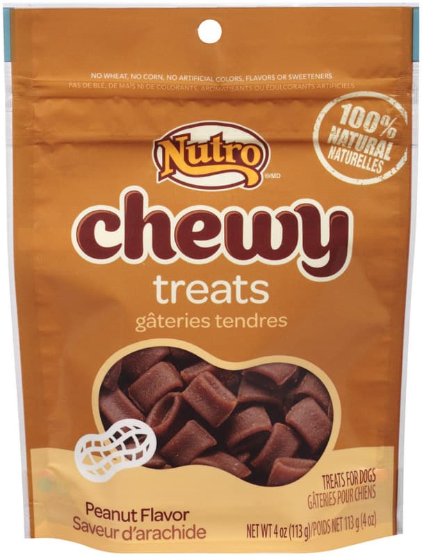 UPC 079105113427 product image for Nutro Chewy Peanut Butter Dog Treats 1 pk 4 oz. | upcitemdb.com