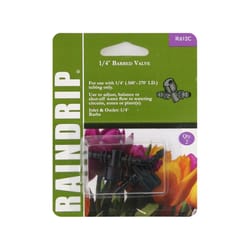 Raindrip 1/4 in. Barbed Drip Irrigation Valve Connector 2 pk