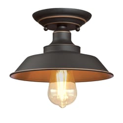 Westinghouse Iron Hill 5.31 in. H X 9 in. W X 9 in. L Oil Rubbed Bronze Coffee Ceiling Fixture