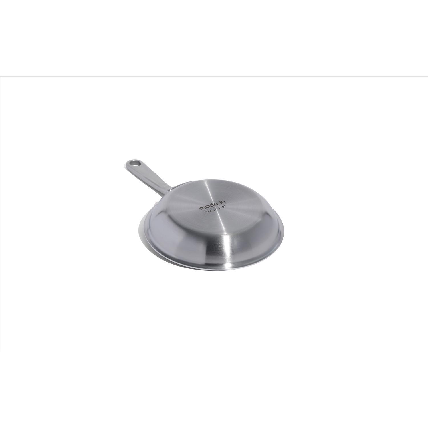 Made In Stainless Steel Fry Pan 8 in. Silver