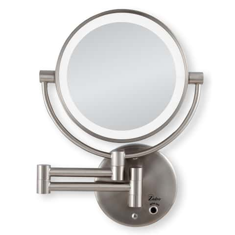 1pc Foldable Dual Sided Mirror, One For Normal View, The Other For  Magnifying View, Style Small Circle Mirror