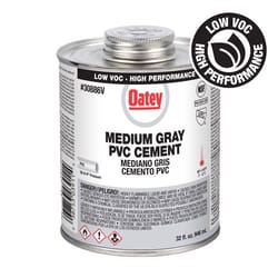 Oatey Gray Cement For PVC 32 oz