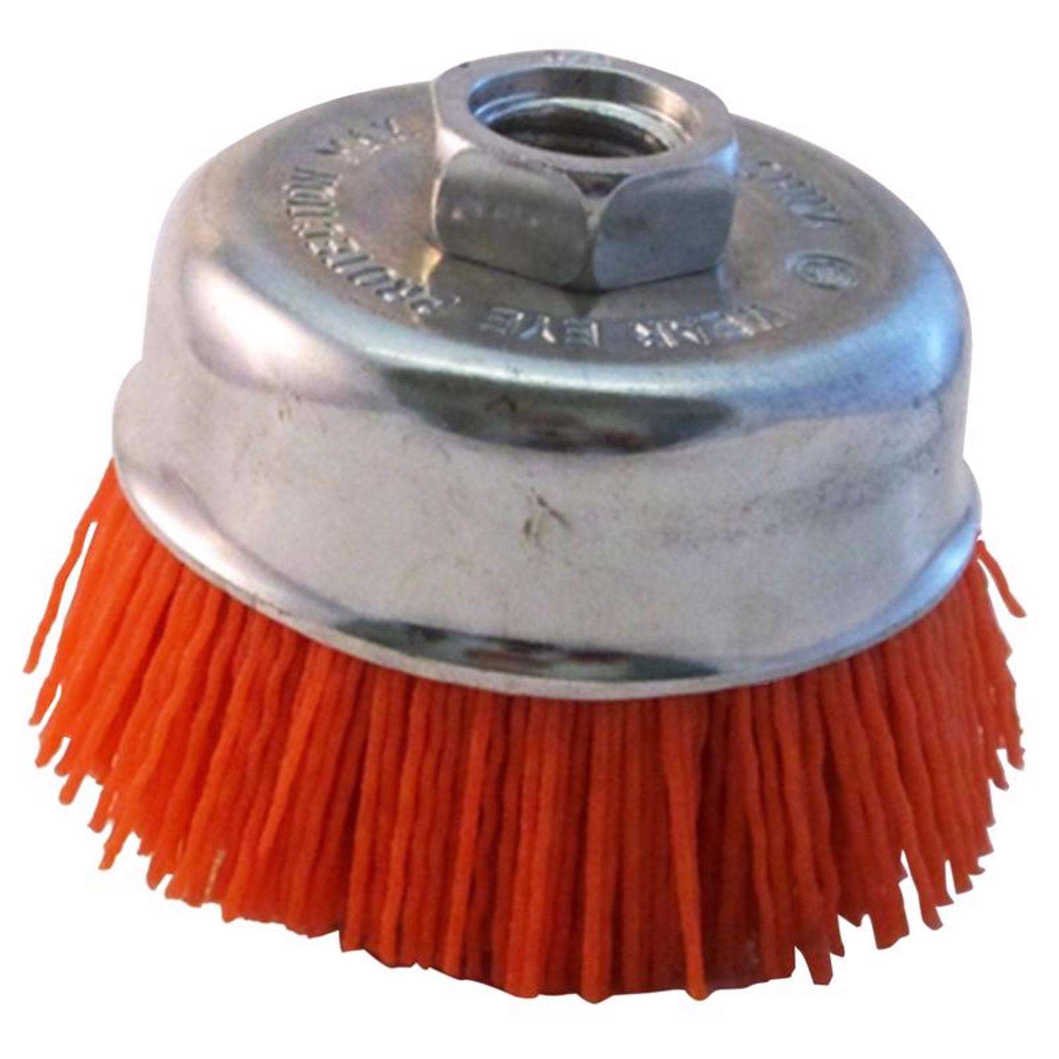 3 X 5/8-11 Nylon Wire Cup Brush For Angle Grinder