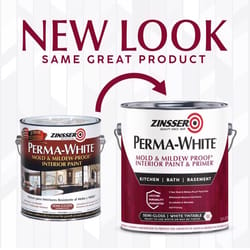 Zinsser Perma-White Semi-Gloss White Water-Based Mold and Mildew-Proof Paint Interior 1 gal