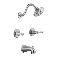 Design House Oakmont 2-Handle Satin Nickel Tub and Shower Faucet