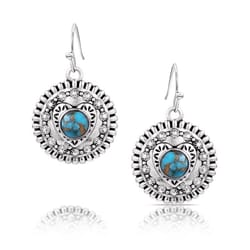 Montana Silversmiths Women's Love for You Turquoise Silver/Turquoise Earrings