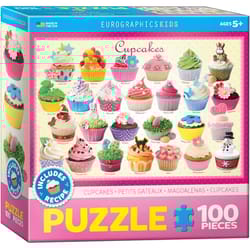 Eurographics Cupcakes Jigsaw Puzzles Multicolored 100 pc