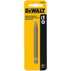 DeWalt Phillips #1 in. X 3-1/2 in. L Power Bit Heat-Treated Steel 1 pc