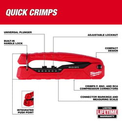 Milwaukee 4.74 in. L Compression Crimper