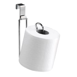 iDesign Metalo Chrome Silver Over the Tank Toilet Paper Holder