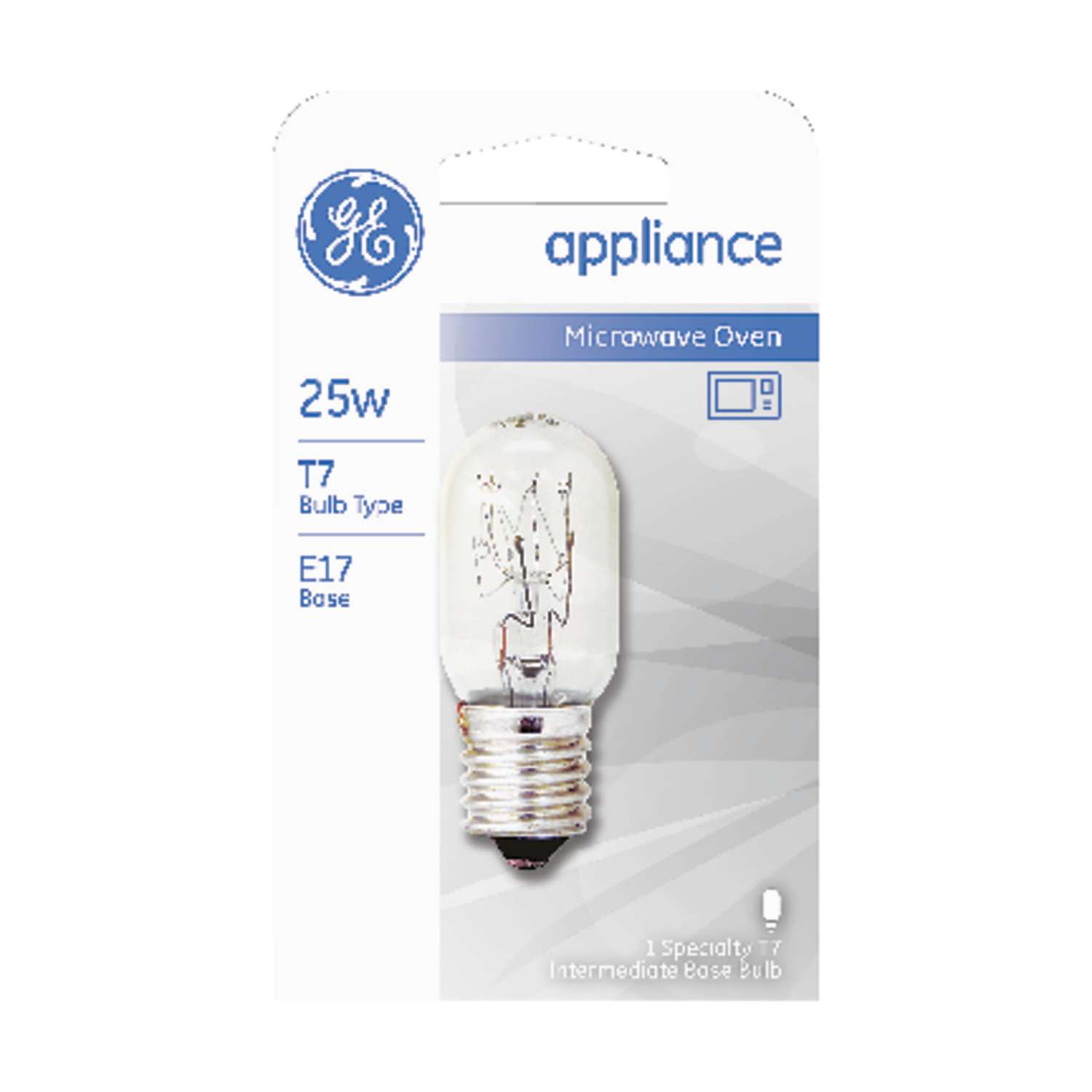 Ge 25 Watt T7 Appliance Incandescent Bulb E17 Intermediate Soft White 1 Pk Ace Hardware